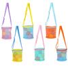 Bolsa de Armazenamento para Roupas de Banho de Praia Acabamento de Miudezas Bolsa de Praia Mochila de Ombro Armazenamento Portátil Bolsa de Praia Bolsa de Rede