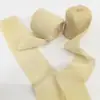 Fitas de Chiffon em Rolo Borda Crua Rasgada à Mão Fita Flor de Casamento Rosa Seco Amarrado com Fita de Buquê Fita