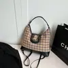 Bolsa Tote Casual para Mujer, Gran Capacidad, Nuevo Modelo 2025, Bolso Cruzado para Mujer, Bolso de Hombro a Cuadros, Bolso de Viaje Moderno y Versátil