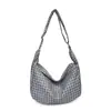 Bolso de diseñador único para mujer 2026 nueva moda versátil bolso de hombro cruzado con un toque de alta gama para ir al trabajo, bolso tote a cuadros