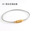 Cuerda de Mano con Cuentas Doradas Cuerda Roja Benmingnian Cuerda de Cuero con Cuentas para Transferencia Pulsera de Cuerda Trenzada Pulsera de Cuerda de Alambre de Acero Inoxidable Cuerda