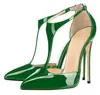Abastecimiento transfronterizo Zapatos de moda europeos y americanos Puntiagudos Dorados Romanos Tacón de aguja Zapatos de mujer AliExpress Talla grande Tacones altos