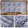 Papel Tapiz de Pared de Fondo para el Hogar Bohemio con Patrón Retro Pegatina de Pared Autoadhesiva Pegatina Impermeable a Prueba de Humedad Papel Tapiz de Decoración para Renovación
