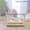 Jarrón de cristal creativo para arreglos florales de sala de estar, recipiente hidropónico transparente simple para plantas pequeñas, maceta de boca estrecha