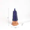 Acuario Paisajismo Jardín Mesa de Arena Modelo Bonsái Puente Flotante Micro Paisaje Adornos Artesanía Decorativa de Resina Pagoda Hexagonal
