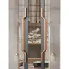 Manija de Puerta de Vidrio Sin Marco de Lujo Minimalista, Manija de Puerta de Madera Maciza, Acero Inoxidable Engrosado, Dorado y Negro, Montaje Lateral para Habitaciones Privadas