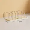 Suporte de Livros para Armazenamento de Material de Escritório de Mesa Estante de Livros para Papelaria de Estudante Prateleira Simples de Armazenamento Suporte de Livros de Aço Plástico Caixa de Armazenamento