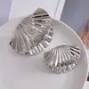 Pinza para el Cabello de Concha Transfronteriza para Mujer, Pasador Floral, Pinza de Tiburón Simple para Moño en la Parte Posterior de la Cabeza, Accesorio para el Cabello de Cola de Caballo de Moda Europea y Americana