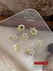 Guirlanda de Natal Joias Zircônia para Unhas Estilo Luxo Leve Diamante Laço Pérola Unha Diamante Acessórios de Unha Vestíveis Atacado