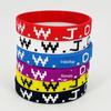 Pulseira de Silicone Amazon Wwjd Sports com Gravação e Colorização, Pulseiras de Borracha para Pulso de Adultos Homens e Mulheres, Produtos Personalizados e Modernos