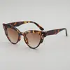 Gafas de Sol Ovaladas Estilo Nuevo Europeas y Americanas para Mujer, Gafas de Sol Retro de Alta Gama Ins con Protección Solar, Gafas de Sol Marrones con Estampado de Leopardo
