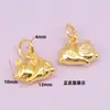 Frisado com preservação de cor 18K ouro envolto colar pingente sorte pingente diy pulseira trançada acessórios de corda