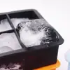 Venda Quente Transfronteiriça 6 Cubos de Gelo Bebida Fria Whisky Molde de Cubo de Gelo Caixa de Gelo Quadrada Doméstica Congelado Silicone Cubo de Gelo