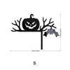 JM1094 - 11,08 millones de pegatinas de espejo acrílico para interruptor de pared decorativas con diseño de telaraña, murciélago, fantasma y calabaza de Halloween