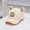 2025 Nova Boné de Beisebol Infantil com Proteção UV Simples Versátil Cabeça de Urso Boné de Beisebol para Meninos Atacado