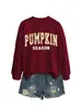 Temporada de Calabaza Amazon eBay Tienda Independiente Casual Cómoda Elegante Nueva Sudadera de Otoño/Invierno para Mujer