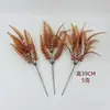 Arranjo de planta de grama persa artificial Amazon transfronteiriço de 5 galhos e cauda reta, decoração de parede de grama samambaia, arranjo de grama samambaia decoração de planta verde
