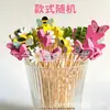 Brochetas de Frutas de Animales de Dibujos Animados Palillos Decorativos para Pasteles de Navidad Palillos Desechables de Bambú Palillos Creativos para Cócteles Adornos para Platos de Frutas