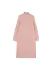 Vestido suéter holgado de punto estilo japonés perezoso hasta la rodilla de longitud media con solapa para mujer otoño e invierno vestido de punto para base mujer