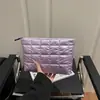 Bolsa de Maquiagem Plissada Fashion para Mulheres 2026 Novo Estilo de Nicho Casual Simples Retrô Bolsa de Mão Bolsa para Batom