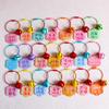 Llavero colgante de tarjeta acrílica original de doble cara buena suerte afortunado texto Jinbao bolsa colgante joyería llavero