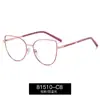 81510 nuevo marco de gafas de metal fino de moda fábrica de comercio exterior en stock gafas para miopía al por mayor se pueden combinar