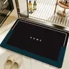 Alfombrilla absorbente de agua para puerta de baño, alfombrilla antideslizante para el suelo, alfombrilla para inodoro, alfombrilla para baño