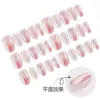 Unhas Usáveis Estilo Ins Xiaohongshu Manicure Oval Curta Adesivos de Unha Removíveis Unhas Usáveis Ovais Curtas Contas de Vidro
