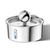 Dispensador de Agua para Mascotas de Acero Inoxidable Alimentador Inteligente de Agua Led para Gatos y Perros Purificación de Agua de Doble Capa Plato para Beber Tazón de Agua