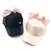 Gorra de Malla con Lazo para Niñas Venta al por Mayor Verano Nuevo Sombrero de Protección Solar Estilo Coreano ins Dulce Gorra de Béisbol para Niños Transfronterizo