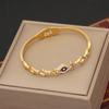 [Bingmeng] Joias de nicho transfronteiriças europeias e americanas pulseira de borboleta vintage pulseira de aço inoxidável pulseira de olho B501
