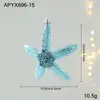 Adornos Colgantes Azules de Plástico Transfronterizos con Purpurina, Decoraciones para Ventana de Árbol de Navidad, Estrellas de Cinco Puntas, Copos de Nieve, Decoraciones de Dibujos Animados para Montaje de Escena
