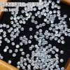 Rhinestones de circonita cúbica redonda color hielo 5A para decoración de uñas, de doble cara, muy reflectantes, redondos con base puntiaguda, accesorios para decoración de uñas DIY