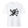 Nueva camiseta de One Piece Anime bidimensional para hombre y mujer, camiseta de verano de algodón de manga corta con la bandera de calavera pirata de Luffy Solon