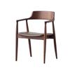 Silla de Comedor Nogal Negro Americano Madera Maciza Original Silla Hiroshima Hogar Reposabrazos Ocio Silla para Libros Escandinava Silla de Respaldo para Beber Té