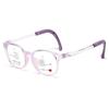 En stock nuevo ojo recomiendo armazón para gafas de niños ultraligero silicona amigable con la piel transparente antideslizante armazón de gafas con grado ajustable