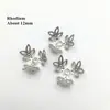 100 Piezas/Paquete Metal Flor Forma Pequeña Flor de Cinco Hojas Base Accesorios para Aretes Accesorios para Joyería DIY