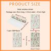 XC9250 Planta Verde Rosa Trepadeira Colorida Luz Solar Eletrostática Adesivo Dupla Face Visual Janela Vidro Decorativo