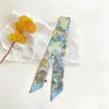 Cinta Decorativa para Mujer de Estilo Nuevo de Primavera de Comercio Exterior, Mundo Submarino, Cinta para Envolver Bolsas, Pañuelo de Seda, Pañuelo Pequeño para el Cuello, Bufanda