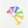 Tee de Borracha para Golfe com Padrão de Mármore, Suporte para Bola de Golfe, Acessório de Base de Impacto, Pino de Borracha Macia, 6 Tamanhos