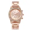 Reloj Cross-Border nuevo reloj de Ginebra con correa de acero de aleación con incrustaciones de diamantes reloj de cuarzo para mujer reloj de mujer
