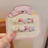Pegatinas de Uñas para Niñas, Parches de Arte de Uñas Lindos y Divertidos, Piezas de Uñas Removibles para Niñas, Uñas Portátiles Dulces y Encantadoras al por Mayor