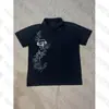 Subcultura Y2K Retro Vintage Verão Punk Estampa Escura Camisa Polo Moda High Street Street Wear
