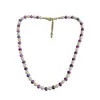 Collar de Cuentas Morado Original con Diseño de Nicho, Moderno, Sencillo, Lujo Ligero, Sensación de Alta Gama, Cadena para Clavícula, Nueva Cadena para el Cuello Versátil