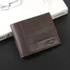 Nova Carteira Masculina Curta de Negócios Jovem Simples Moda Carteira Macia Carteira Fina para Jovens Porta-Cartões Porta-Moedas