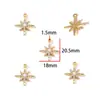 Nuevos Accesorios de Aleación con Estrellas y Lunas Incrustadas de Diamantes Colgantes DIY Pulsera Collar Bolsa Llavero Joyería W809