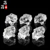 Beibeifu Cristal Blanco Natural Cristal Pequeño Pegaso Tallado Piezas Pequeñas con Agujero Cristal Accesorios para Joyería DIY Venta al por Mayor