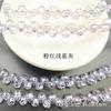 Contas Soltas de Cristal Xingtai Aurora Furo Horizontal Acessórios para Pulseira DIY Contas de Vidro Popular Cristal Fino Contas de Morango