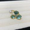 Anillo de Perla de Agua Dulce con Pintura al Óleo Colorida Flor Joyería de Mano Elegante Moda Lujo Accesible Anillo Versátil de Alta Gama Joyería para Mujeres