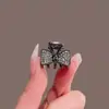 Grampo de cabelo laço com strass requintado da Coreia do Sul feminino tamanho pequeno tubarão fofo clipe para franja clipe superior vermelho meio grampo acessório de cabelo